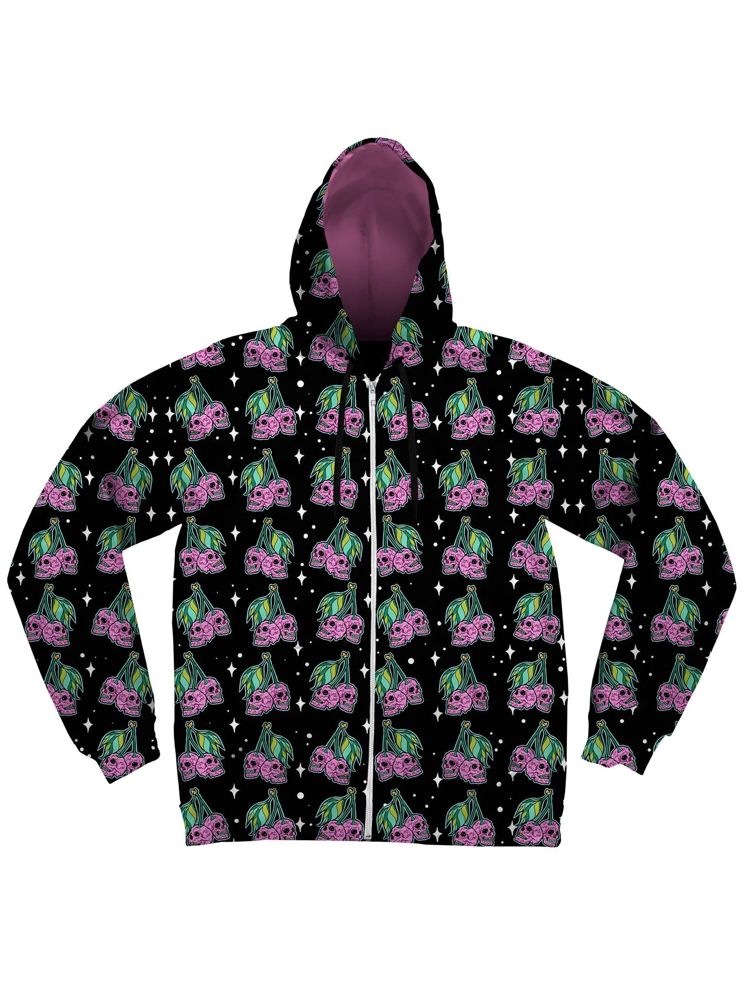 Cherry Skull (Black) Unisex Hoodie