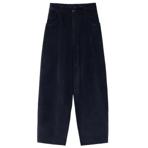 CORDUROY BAGGY PANTS - NAVY