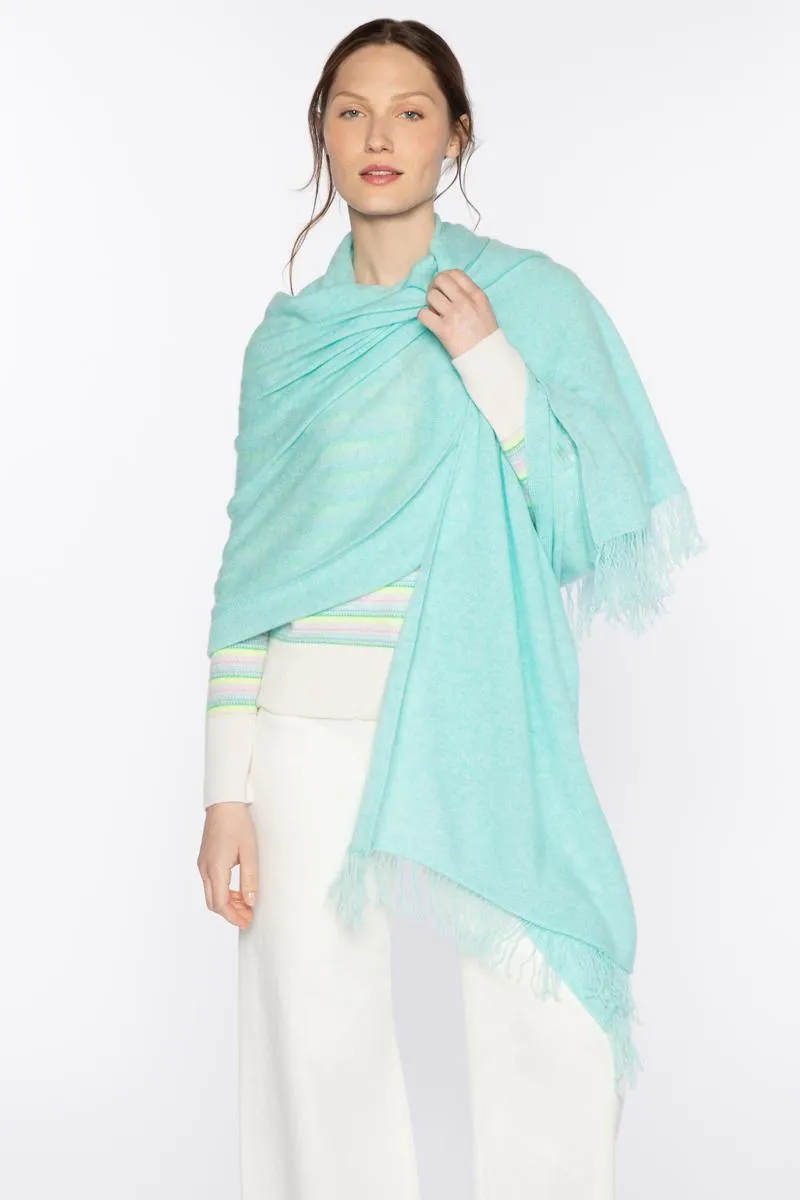 Featherweight Cashmere Fringe Wrap