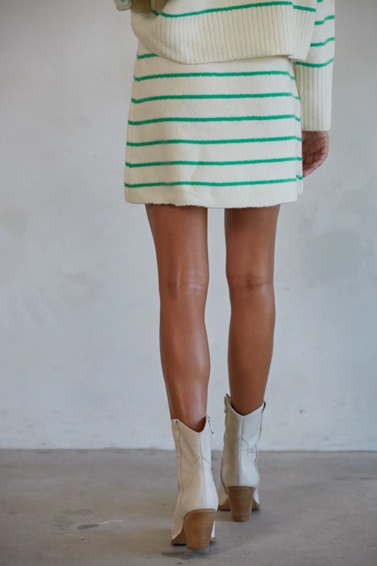 Geneva Striped Sweater Skirt