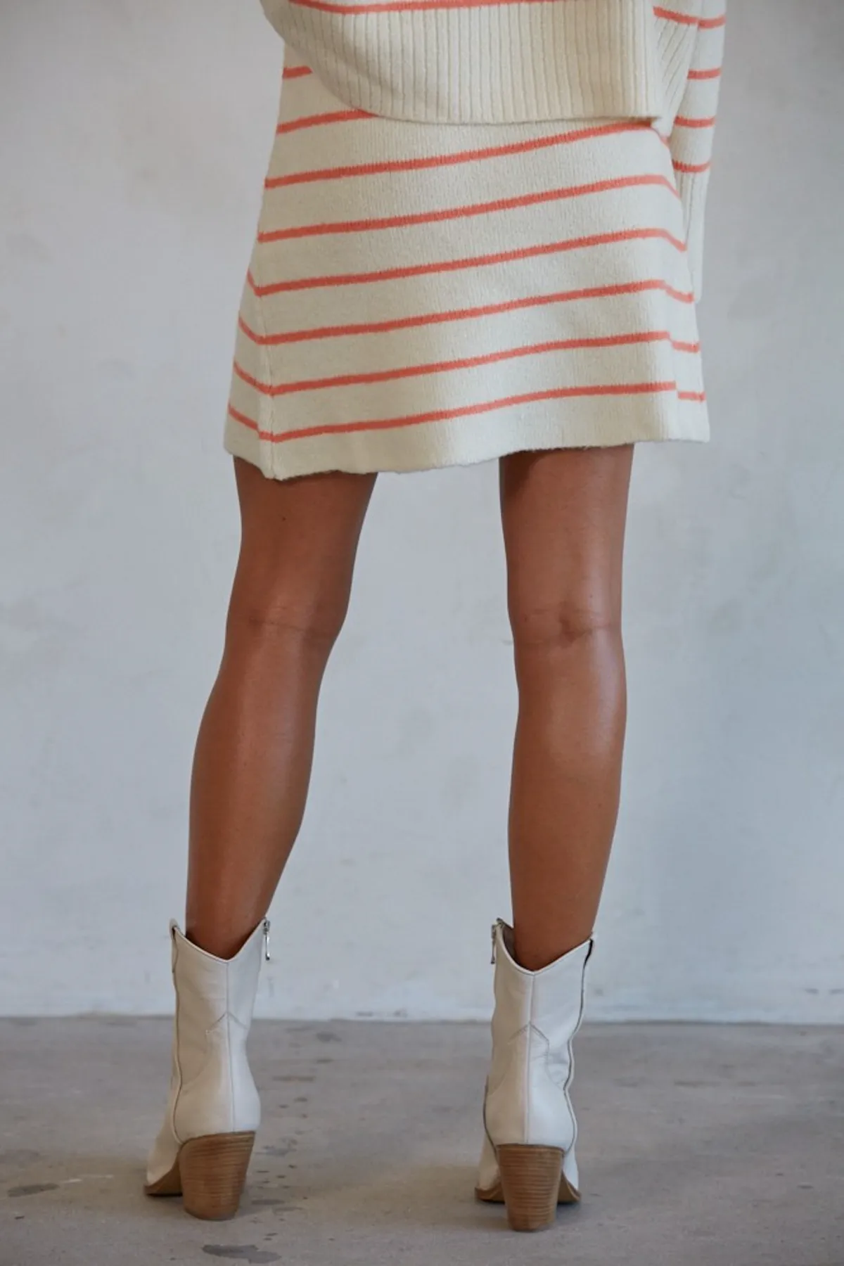 Geneva Striped Sweater Skirt