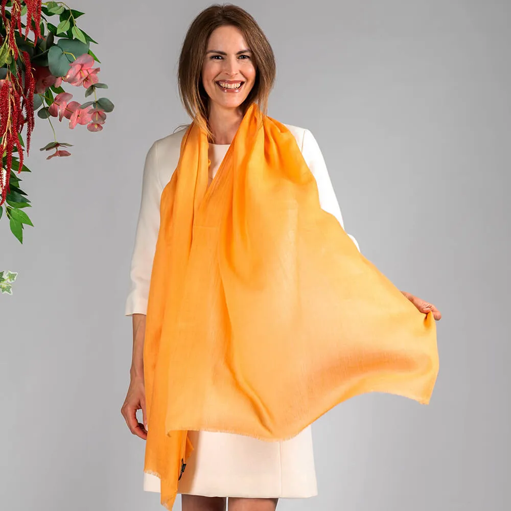 Golden Glow Cashmere and Silk Wrap