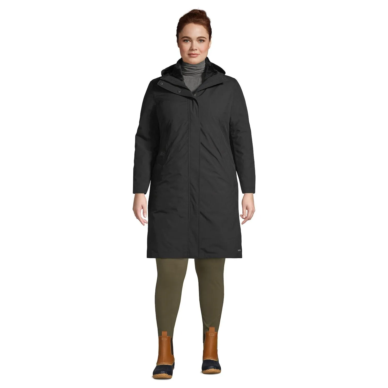 Insulated Primaloft 3-in-1 parka Lands' End large sizes Lands' End