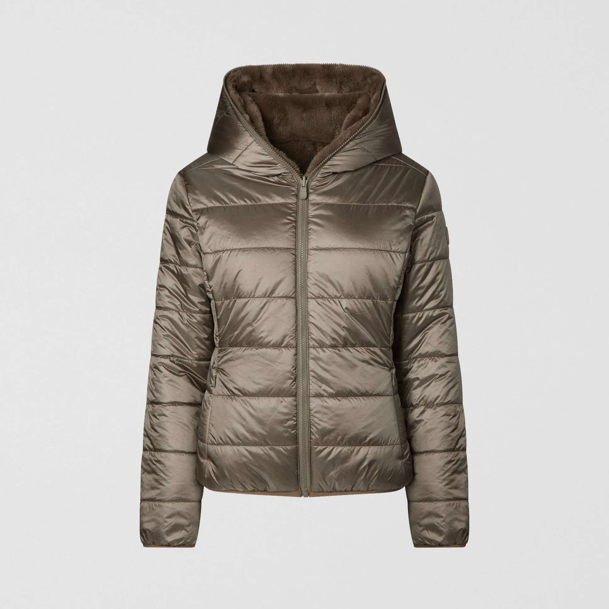 Laila Reversible Jacket (Mud Grey)