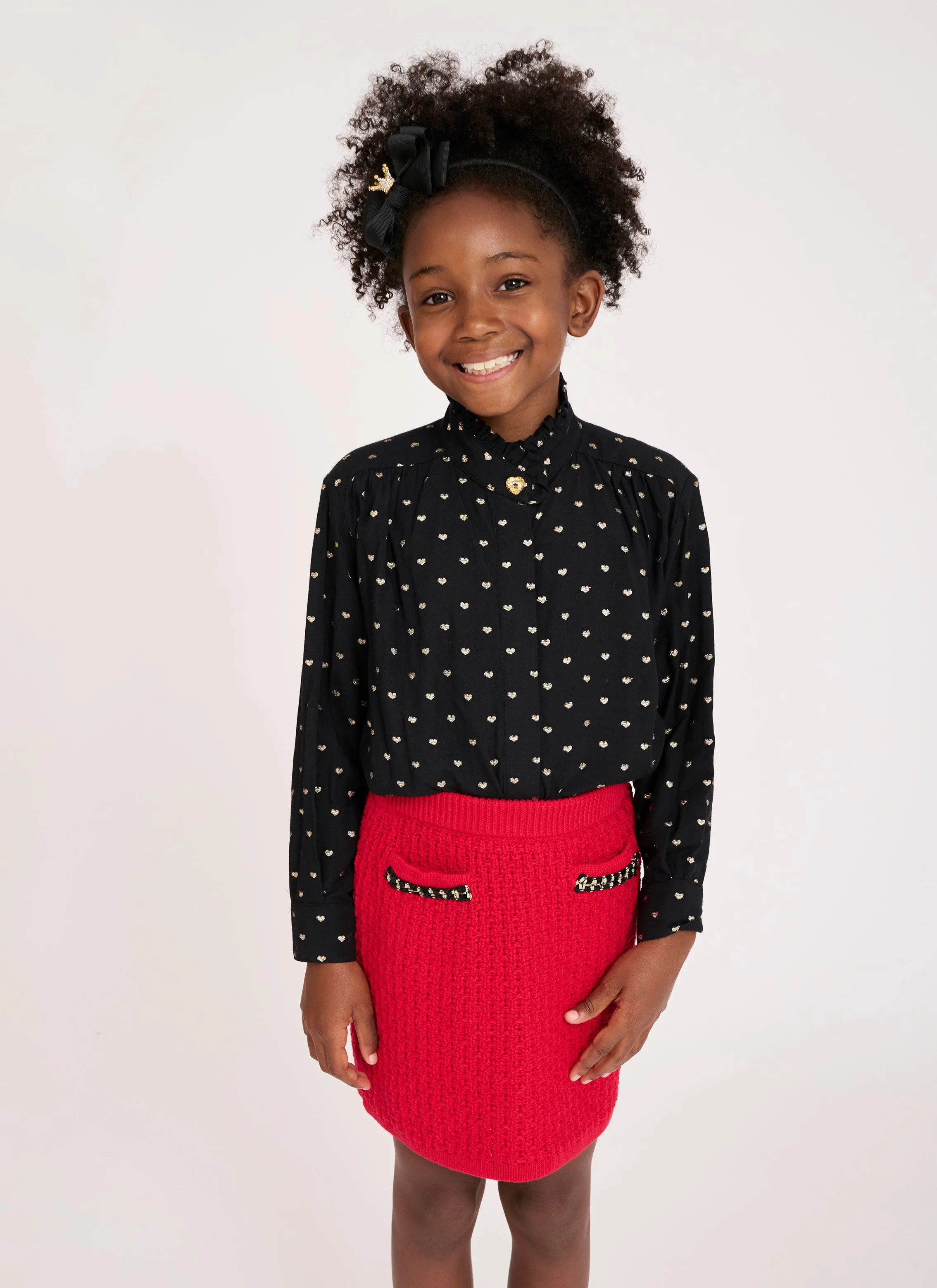 Paris Knitted Skirt Red