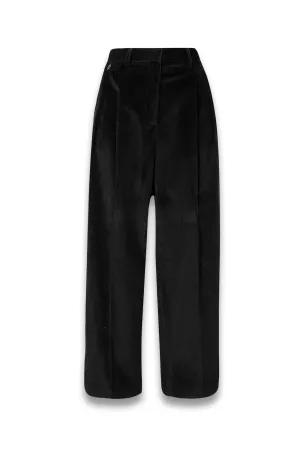 Pleated Cotton-corduroy Tapered Pants