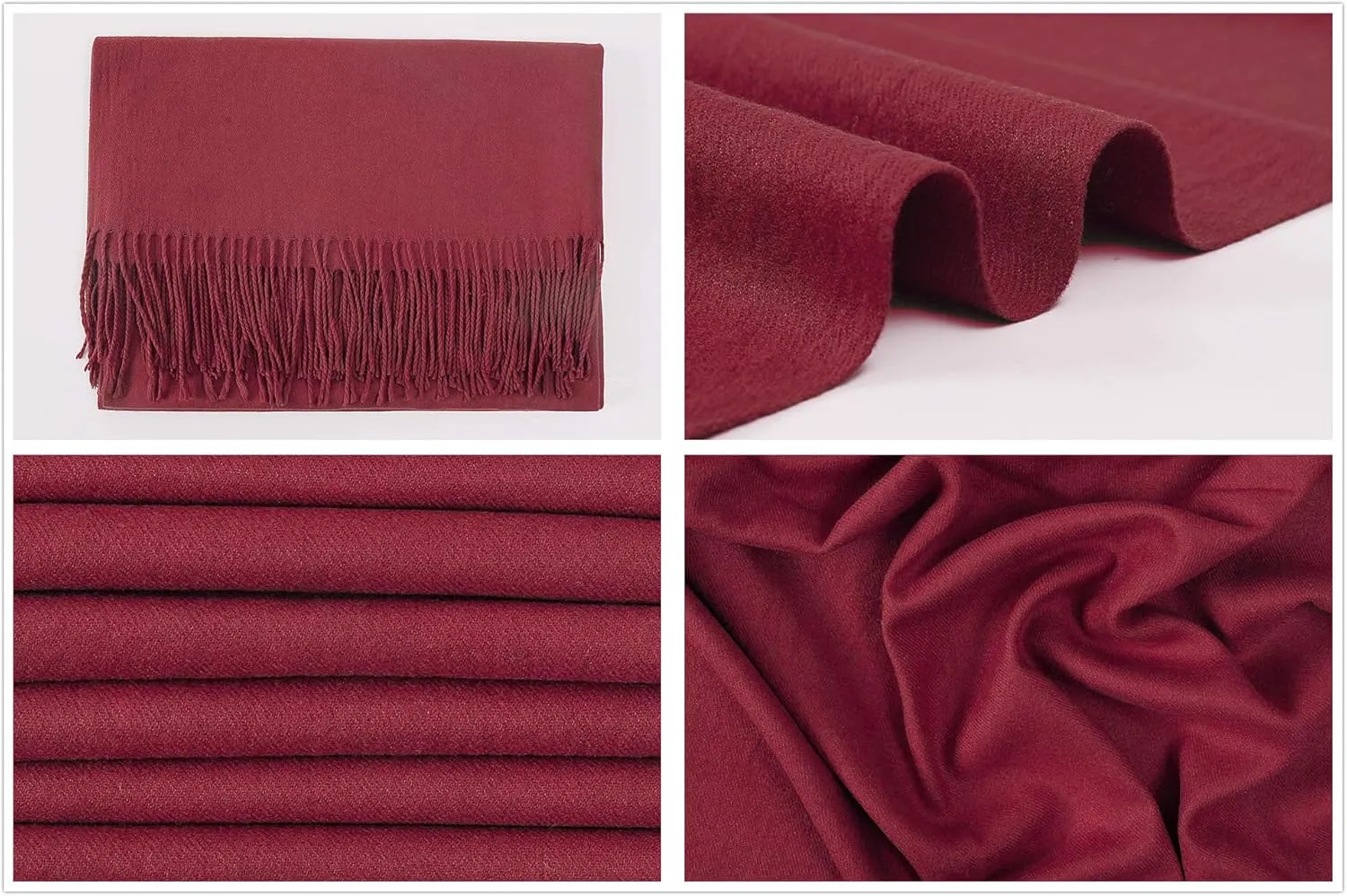 RIIQIICHY Women's Scarf Pashmina Shawls and Wraps for Evening Dress Bridesmaid Wedding Bridal Winter Warm Long Large Scarves