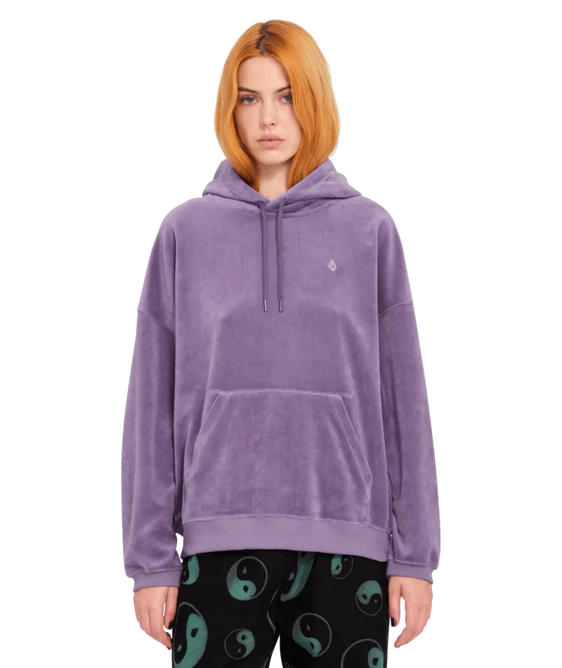 Stone Heart Up Hoodie in Vintage Violet