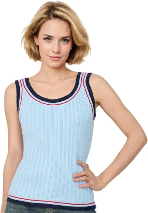 Sweater Vest Top for Women Crew Neck Sleeveless Tank Tops Casual Cute Pullover Vest 2025 Trendy Knit Crop Tops