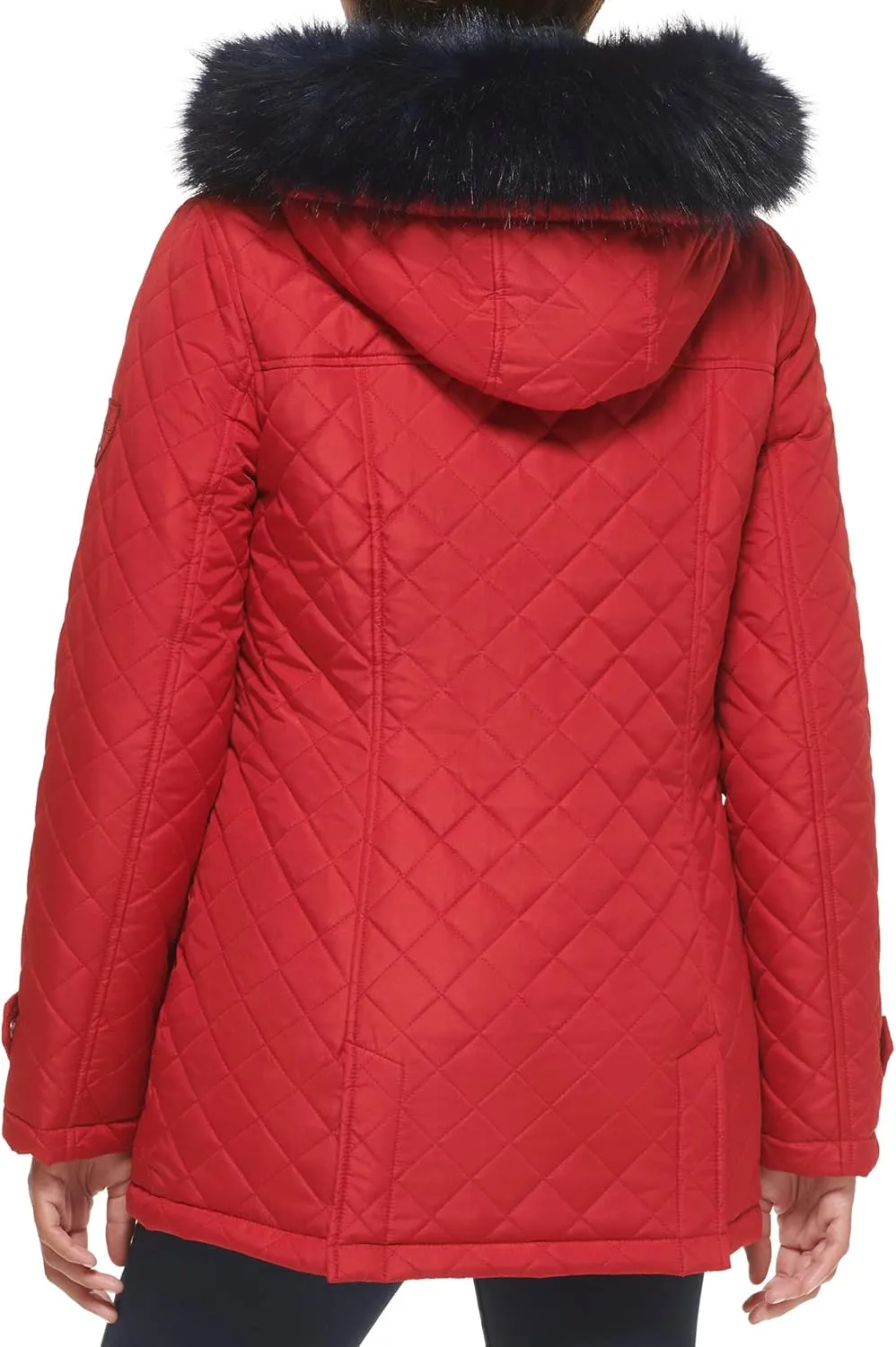 Tommy Hilfiger Women's Weather Resistant Fur Trim Jacket